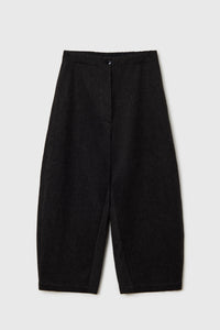 WOOL CURVED PANTS