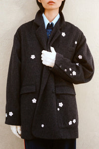 WOOL FLOWER JACKET