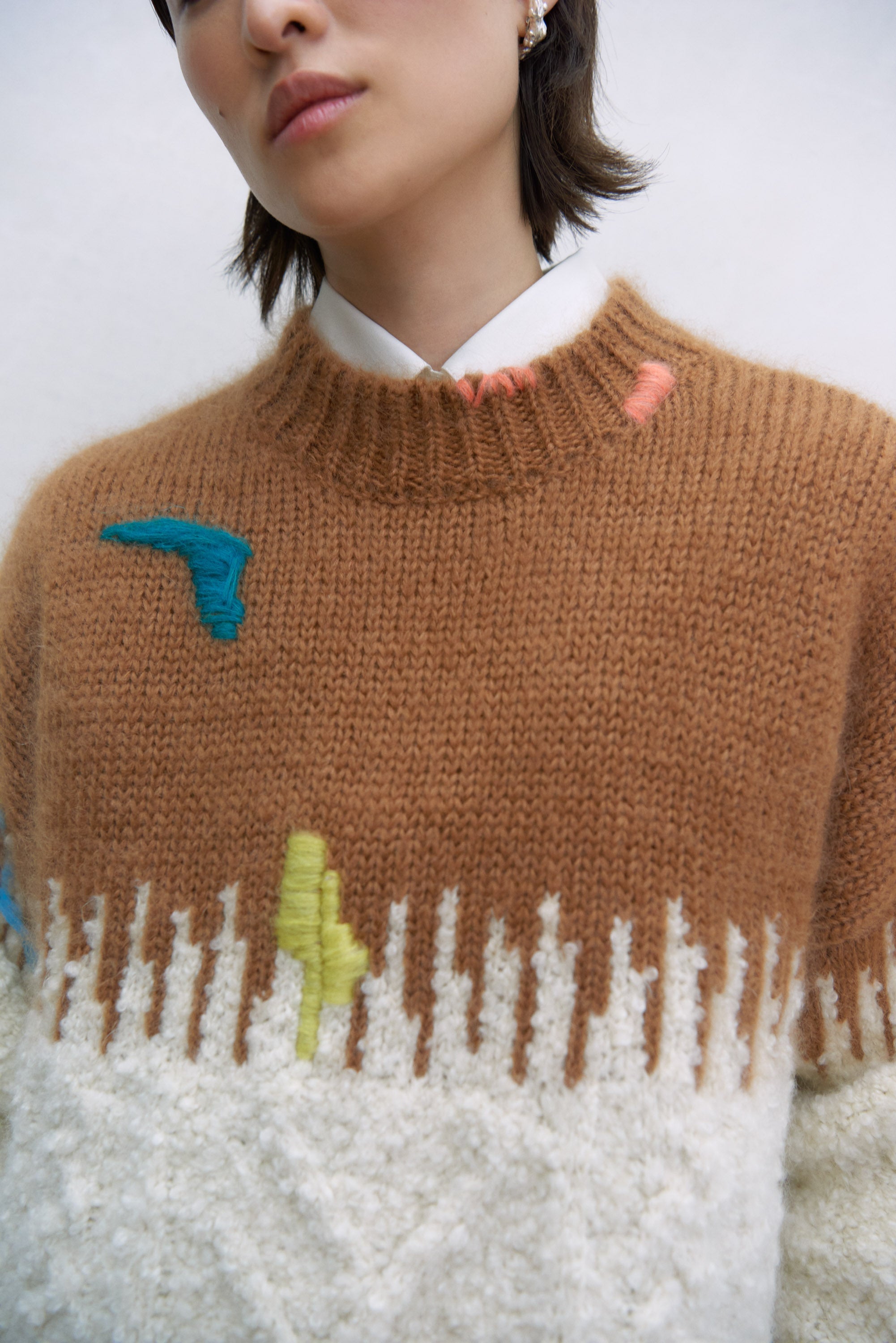 MOHAIR EMBROIDERED SWEATER