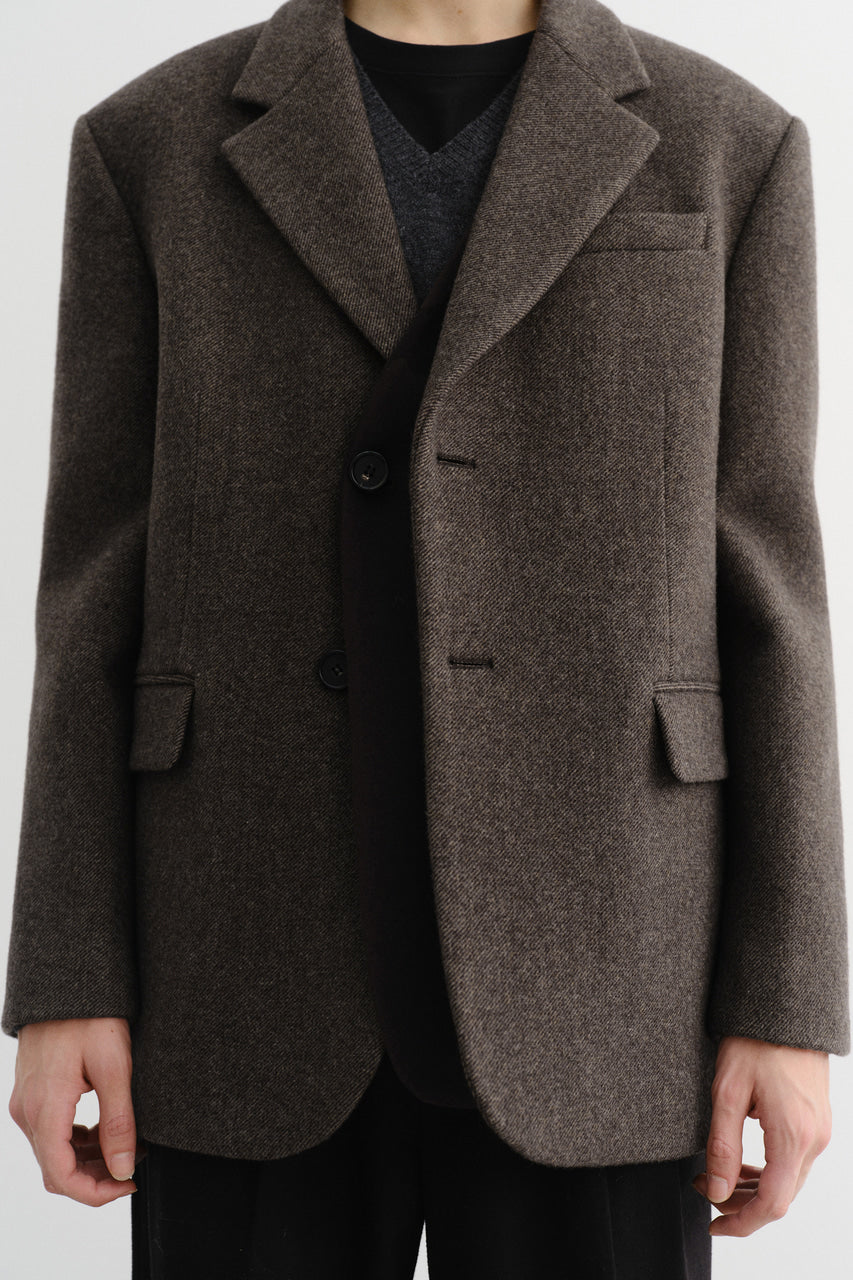 UNISEX LAYERED CASHMERE BLAZER