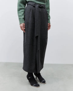 WOOL PLEATED SKIRT