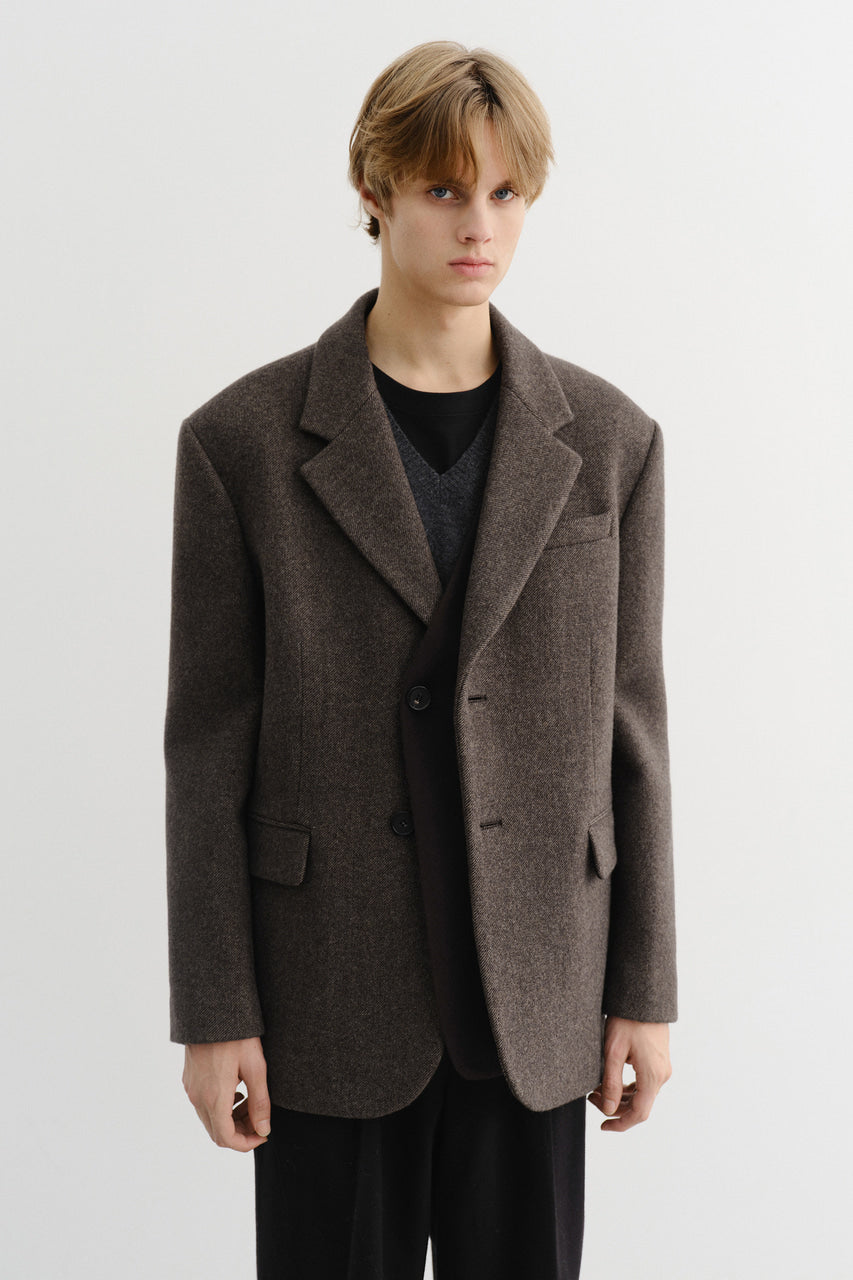 UNISEX LAYERED CASHMERE BLAZER