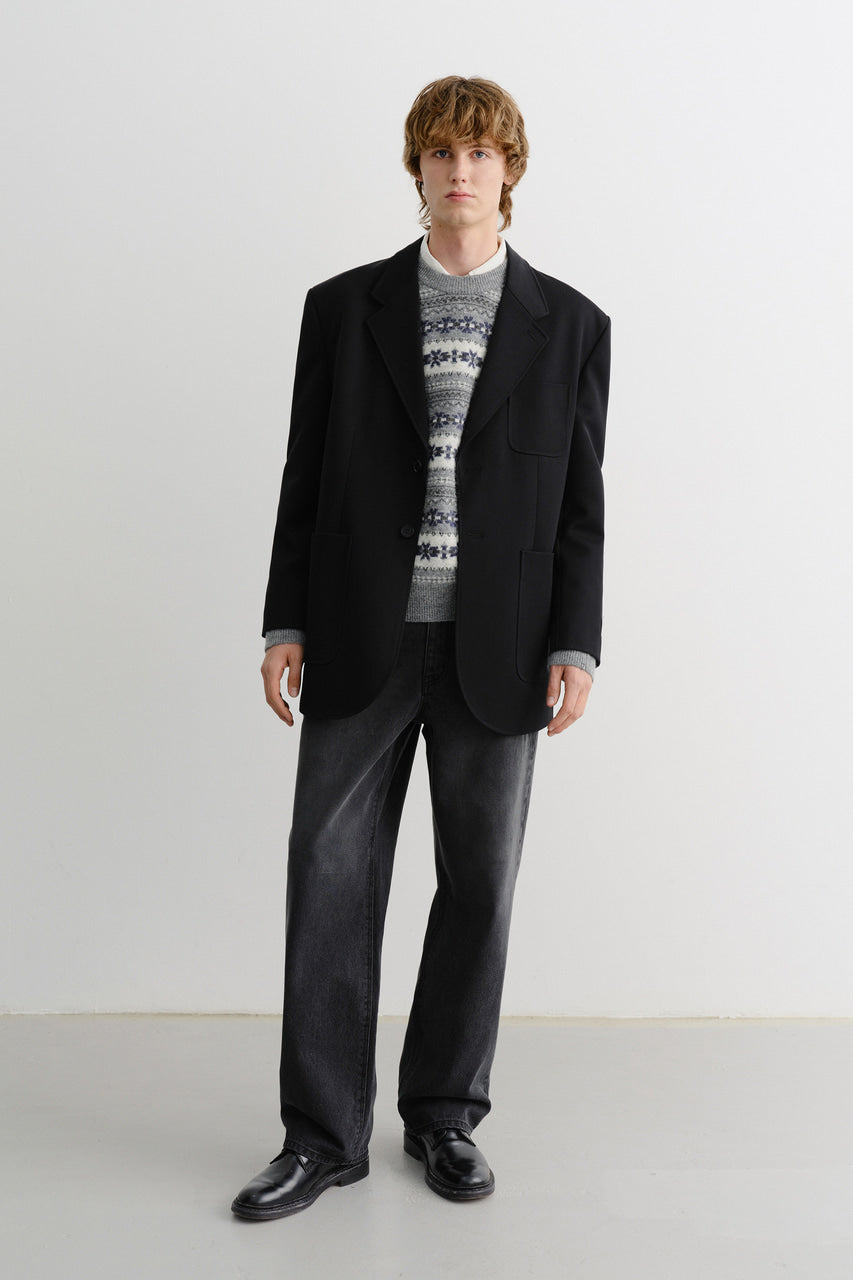UNISEX OVERSIZED WOOL BLAZER