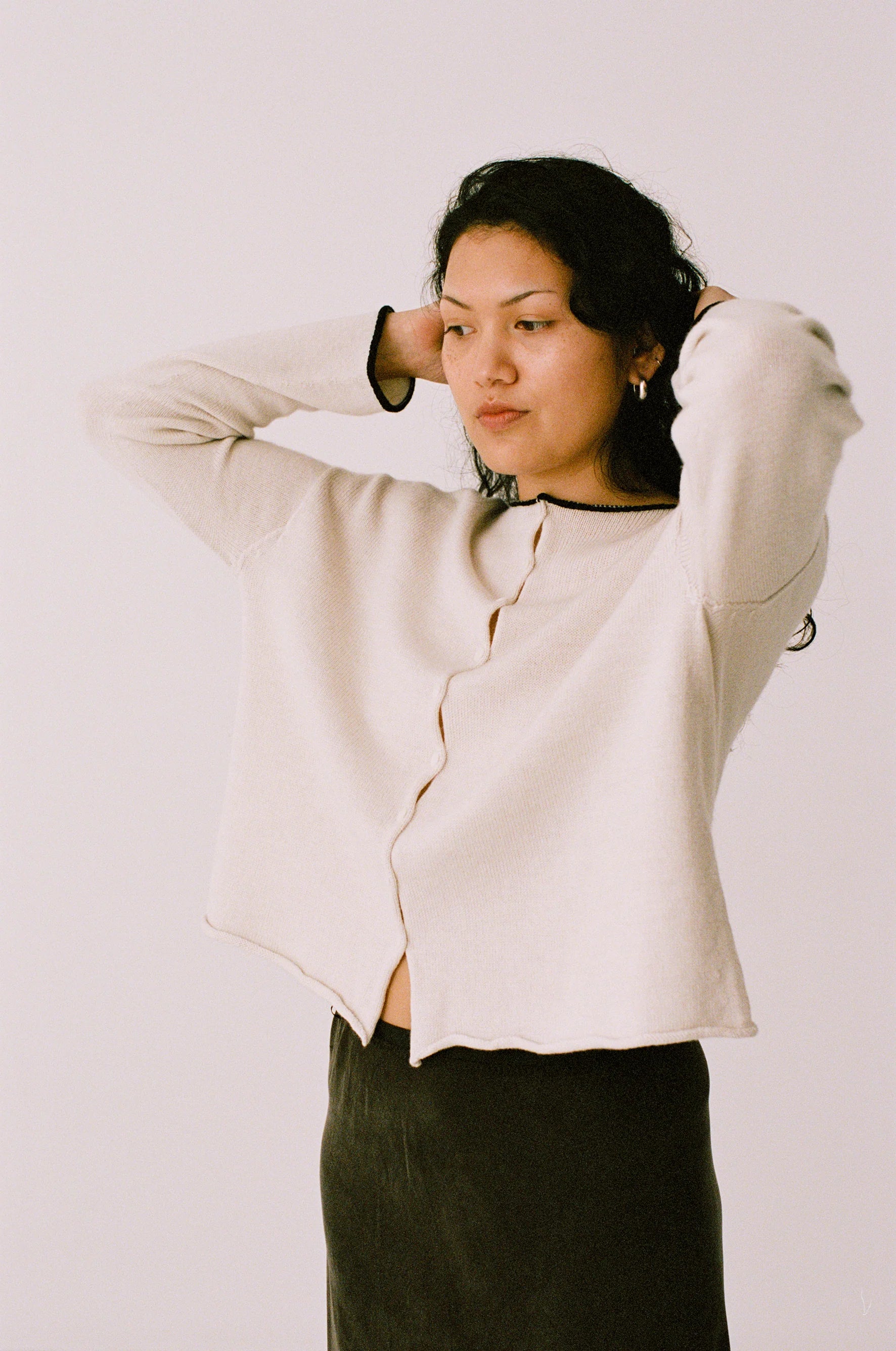 DOLL'S TRIMMED CARDIGAN