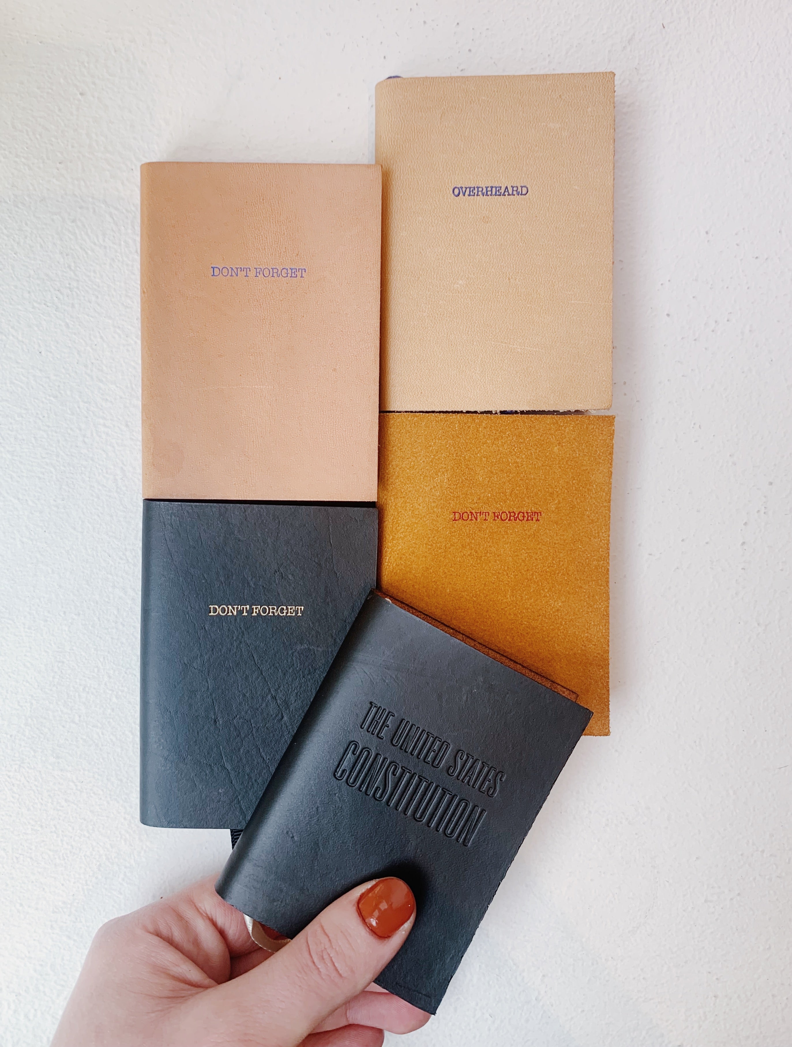 DON'T FORGET MINI LEATHER JOURNAL