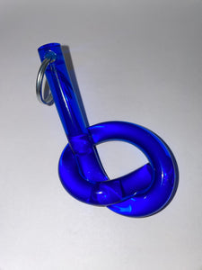 LUCITE KNOT KEYCHAIN