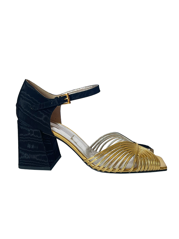 BITONE HIGH HEEL 70s SANDAL